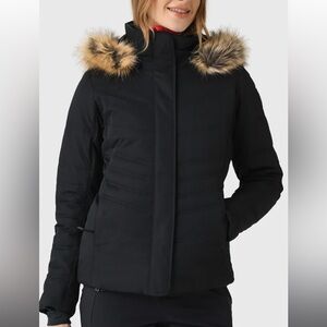 Womens Obermeyer Tuscany Ski Jacket with Faux Fur Hood